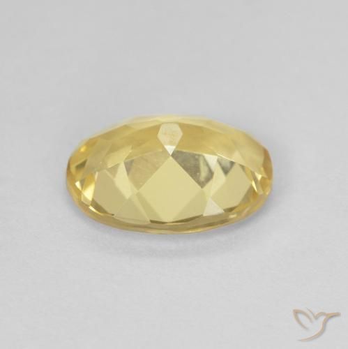 Berilo Dorado claro natural de 1.56 ct, Ovalada, VVS