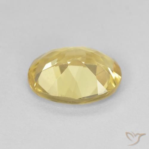Berilo Amarillo-dorado claro natural de 2.15 ct, Ovalada, VVS
