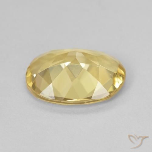 Berilo Amarillo-dorado claro natural de 1.96 ct, Ovalada, VVS