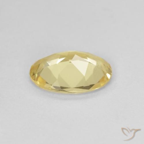 Berilo Dorado claro natural de 1.17 ct, Ovalada, VVS