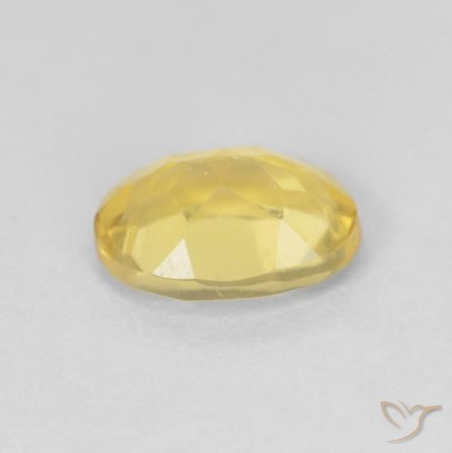 Berilo Dorado claro natural de 1.14 ct, Ovalada, VVS-VS