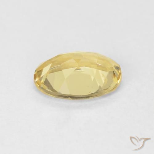 Berilo Amarillo claro natural de 1.07 ct, Ovalada, VS