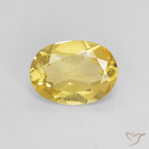 1.10ct Natural Dorado claro Berilo, Ovalada, VS