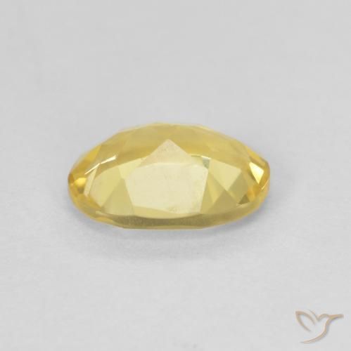 Berilo Dorado claro natural de 1.10 ct, Ovalada, VS