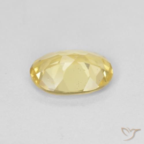 Berilo Amarillo claro natural de 1.00 ct, Ovalada, VS
