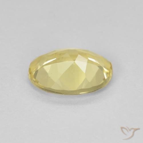 Berilo Amarillo-dorado claro natural de 1.54 ct, Ovalada, VVS-VS