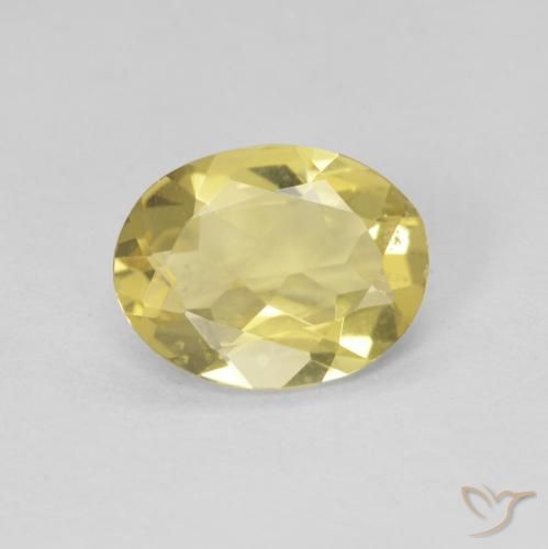 1.29ct Natural Amarillo-dorado claro Berilo, Ovalada, VVS-VS