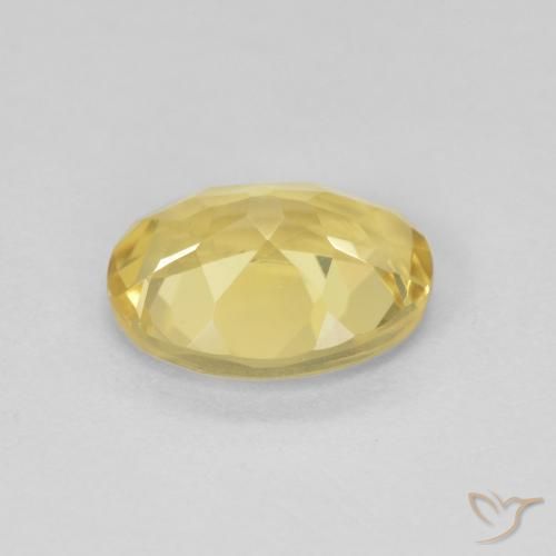 Berilo Amarillo-dorado claro natural de 1.74 ct, Ovalada, VVS-VS