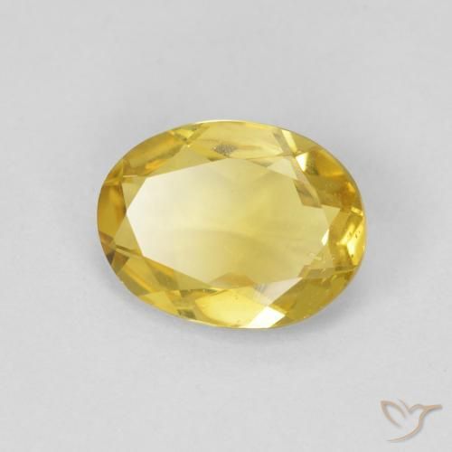 1.48ct Natural Amarillo-dorado claro Berilo, Ovalada, VS