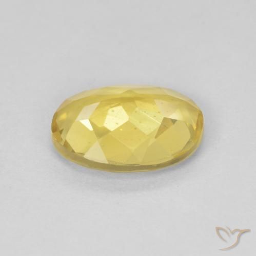 Berilo Amarillo-dorado claro natural de 1.48 ct, Ovalada, VS