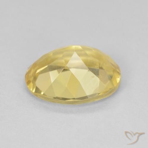 Berilo Amarillo claro natural de 2.28 ct, Ovalada, VS
