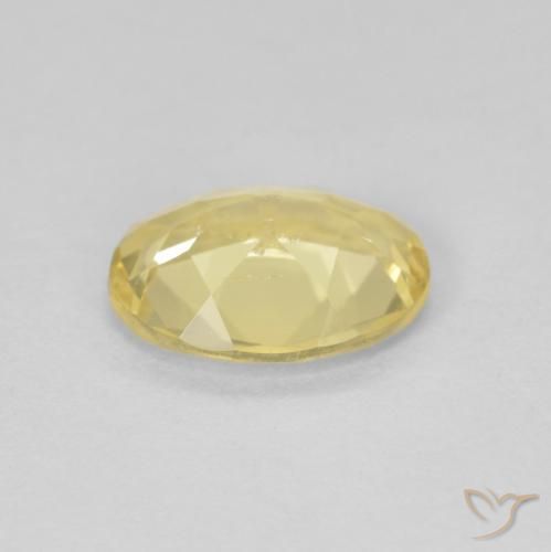Berilo Dorado claro natural de 1.44 ct, Ovalada, VS