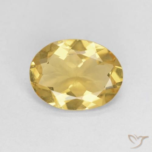 1.59ct Natural Amarillo claro Berilo, Ovalada, VVS