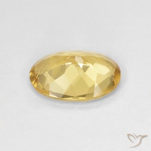 Berilo Amarillo claro natural de 1.59 ct, Ovalada, VVS