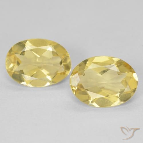 2.80ctw Natural Amarillo claro Berilo, Ovalada, VVS-VS