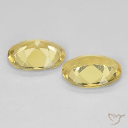 Gemas de Berilo Amarillo claro natural de 2.80 ct, Ovalada, VVS-VS