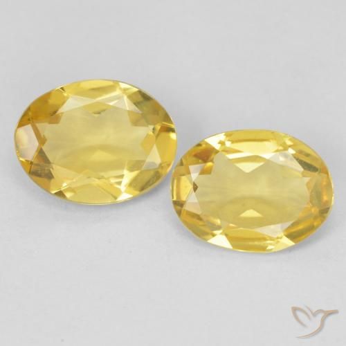 2.76ctw Natural Amarillo-dorado claro Berilo, Ovalada, VS