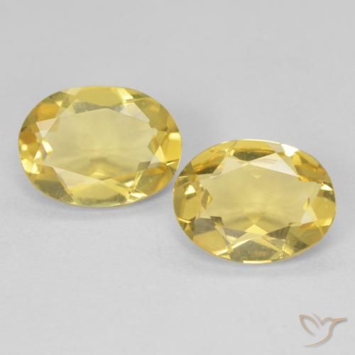 2.83ctw Natural Amarillo-dorado claro Berilo, Ovalada, VVS