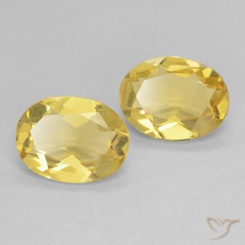 Gemas de Berilo Amarillo-dorado claro natural de 2.83 ct, Ovalada, VVS