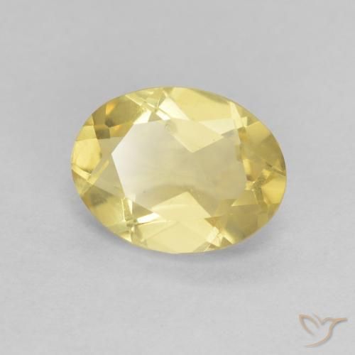 1.22ct Natural Amarillo-dorado claro Berilo, Ovalada, VVS-VS