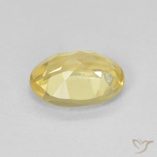 Berilo Amarillo-dorado claro natural de 1.22 ct, Ovalada, VVS-VS