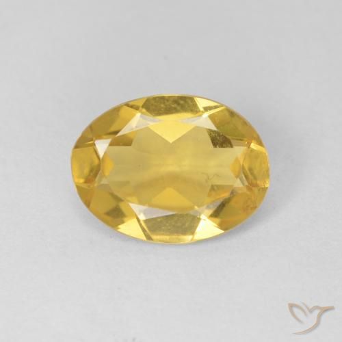 1.35ct Natural Amarillo miel Berilo, Ovalada, VVS