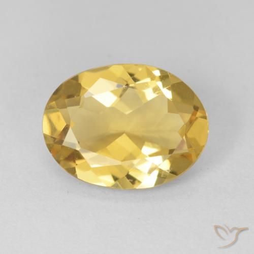 1.89ct Natural Amarillo claro Berilo, Ovalada, VVS