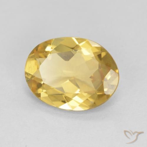 Berilo Amarillo claro natural de 1.89 ct, Ovalada, VVS