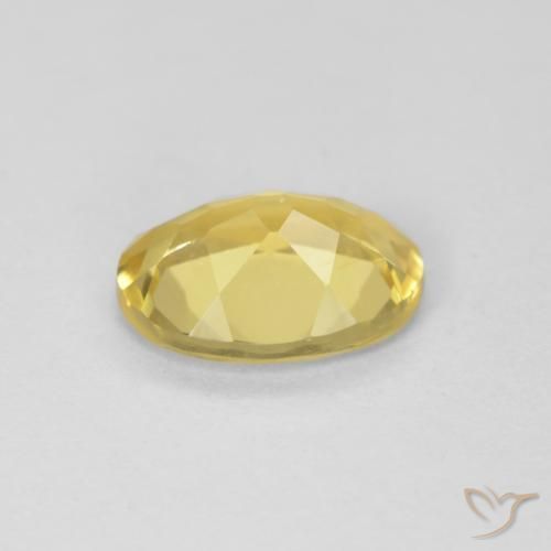 Berilo Amarillo-dorado claro natural de 1.35 ct, Ovalada, VVS