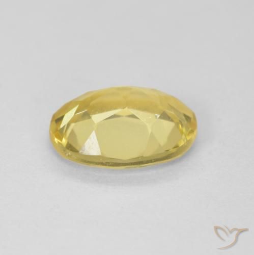 Berilo Amarillo claro natural de 1.58 ct, Ovalada, VVS