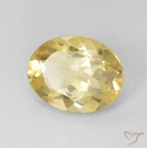 Berilo Amarillo claro natural de 2.21 ct, Ovalada, VVS