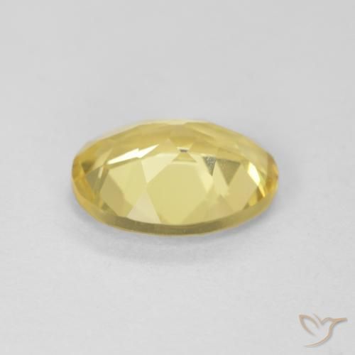 Berilo Amarillo-dorado claro natural de 1.54 ct, Ovalada, VVS