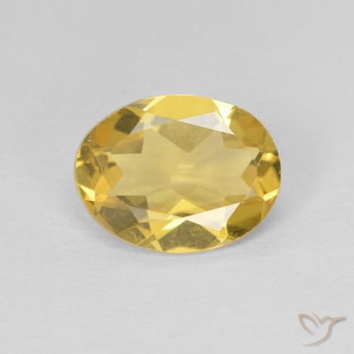 1.37ct Natural Amarillo púrpura Berilo, Ovalada, VVS