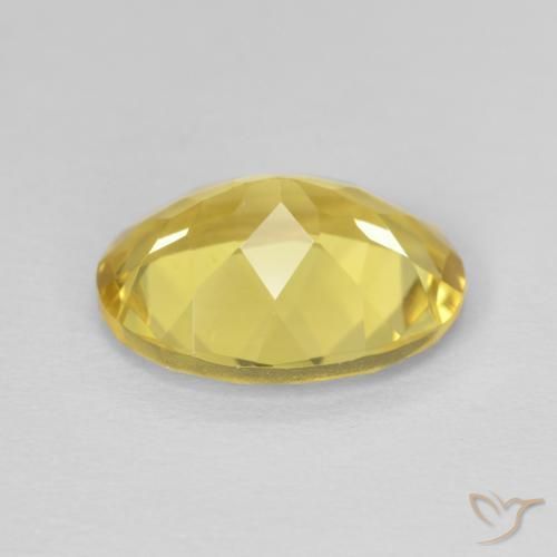 Berilo Amarillo terroso natural de 2.04 ct, Ovalada, VS