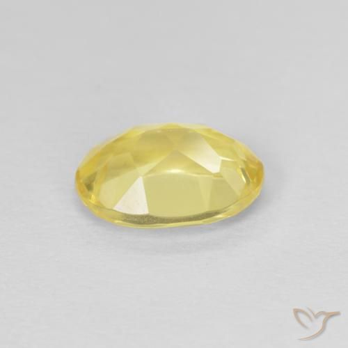 Berilo Amarillo miel claro natural de 1.18 ct, Ovalada, VS