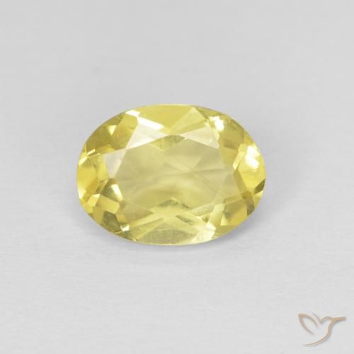 1.15ct Natural Amarillo miel claro Berilo, Ovalada, VS