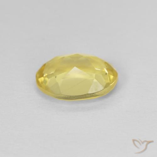 Berilo Amarillo miel claro natural de 1.15 ct, Ovalada, VS