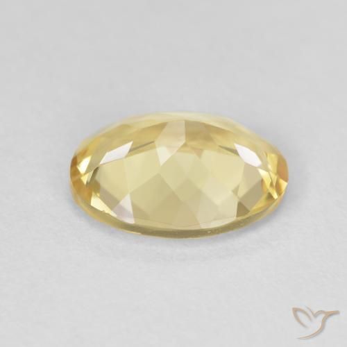 Berilo Amarillo claro natural de 2.25 ct, Ovalada, VS