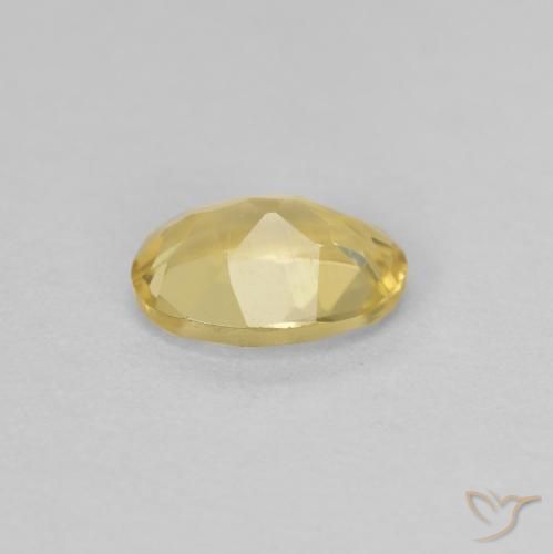 Berilo Amarillo-dorado claro natural de 0.73 ct, Ovalada, VVS-VS