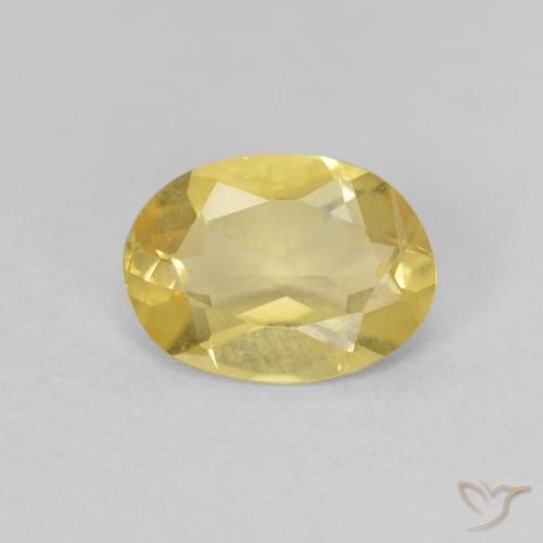 0.98ct Natural Amarillo claro Berilo, Ovalada, VVS-VS