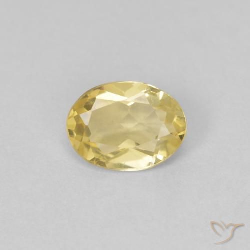 0.62ct Natural Dorado claro Berilo, Ovalada, VVS-VS