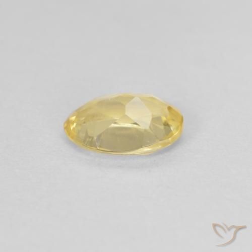 Berilo Dorado claro natural de 0.62 ct, Ovalada, VVS-VS