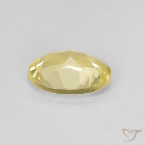 Berilo Dorado claro natural de 1.10 ct, Ovalada, VVS-VS