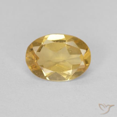 0.89ct Natural Dorado claro Berilo, Ovalada, VVS-VS