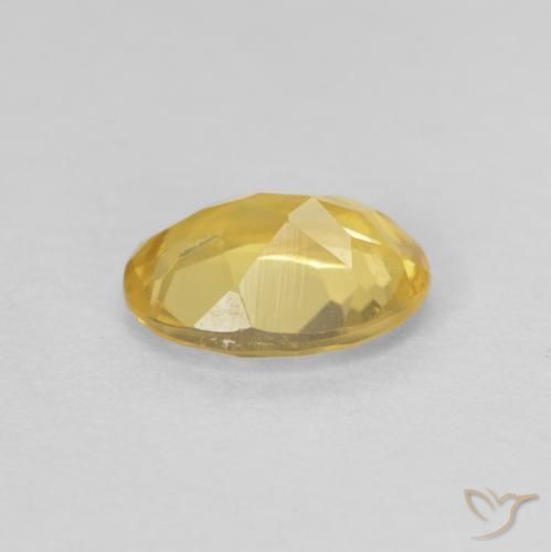 Berilo Amarillo-dorado claro natural de 1.07 ct, Ovalada, VVS-VS