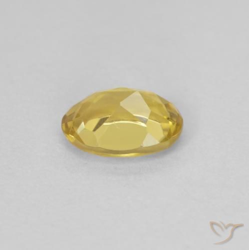 Berilo Amarillo claro natural de 0.74 ct, Ovalada, VVS-VS