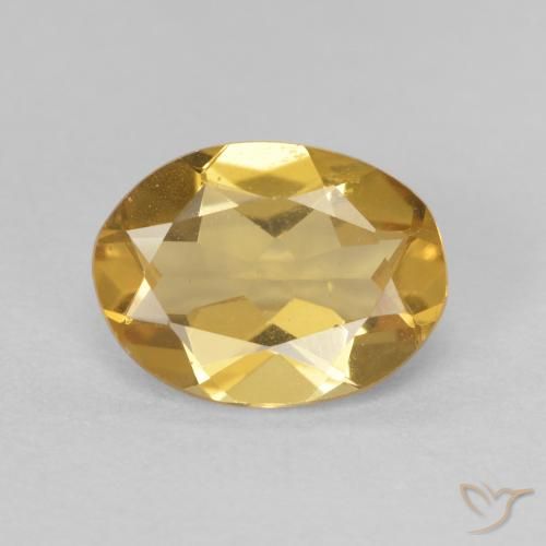 1.56ct Natural Medium Light-Gold Berilo, Ovalada, VVS-VS