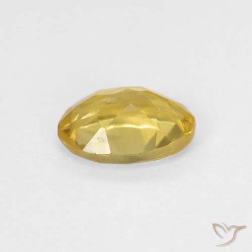 Berilo Amarillo terroso natural de 0.73 ct, Ovalada, VS
