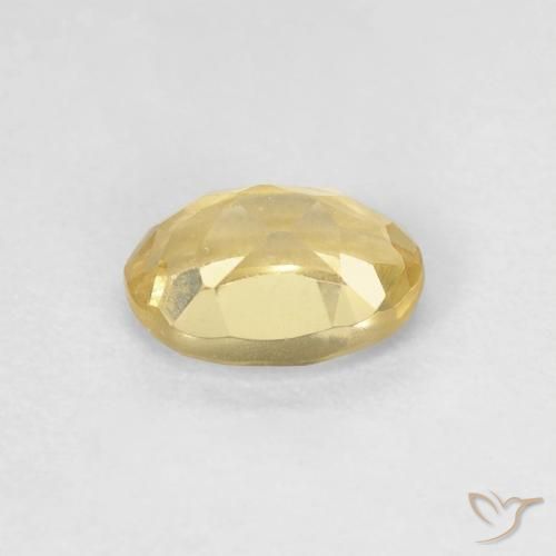 Berilo Amarillo claro natural de 0.80 ct, Ovalada, VVS-VS