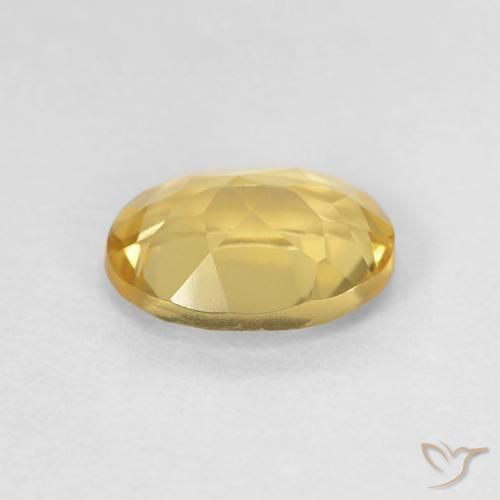 Berilo Amarillo real natural de 1.18 ct, Ovalada, VVS-VS